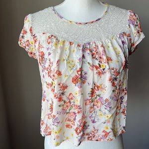 Forever 21 Floral Crop Top